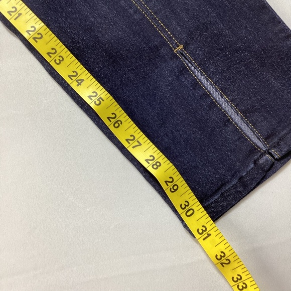 Democracy Women's Deep Indigo Straight Leg Split Hem Jeans - Picture 11 of 11